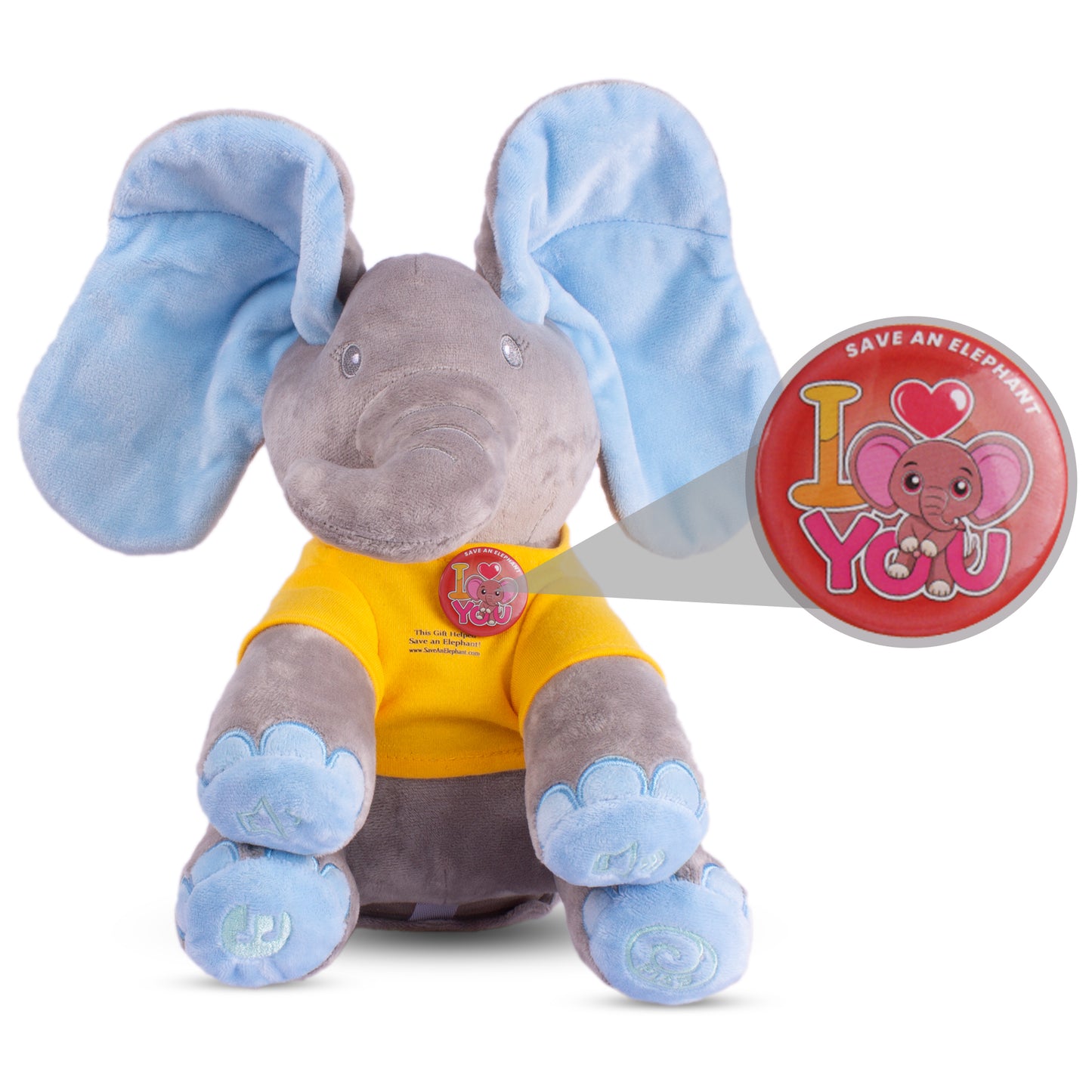 I love you elephant plush