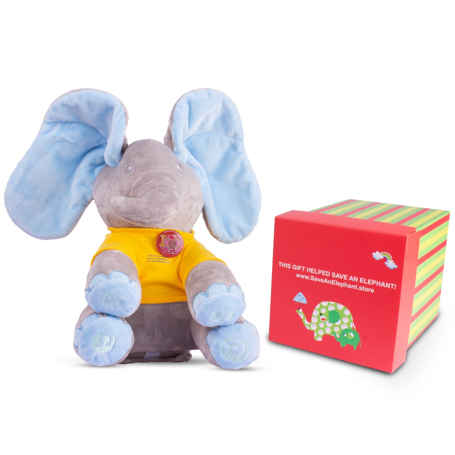 I love you elephant plush