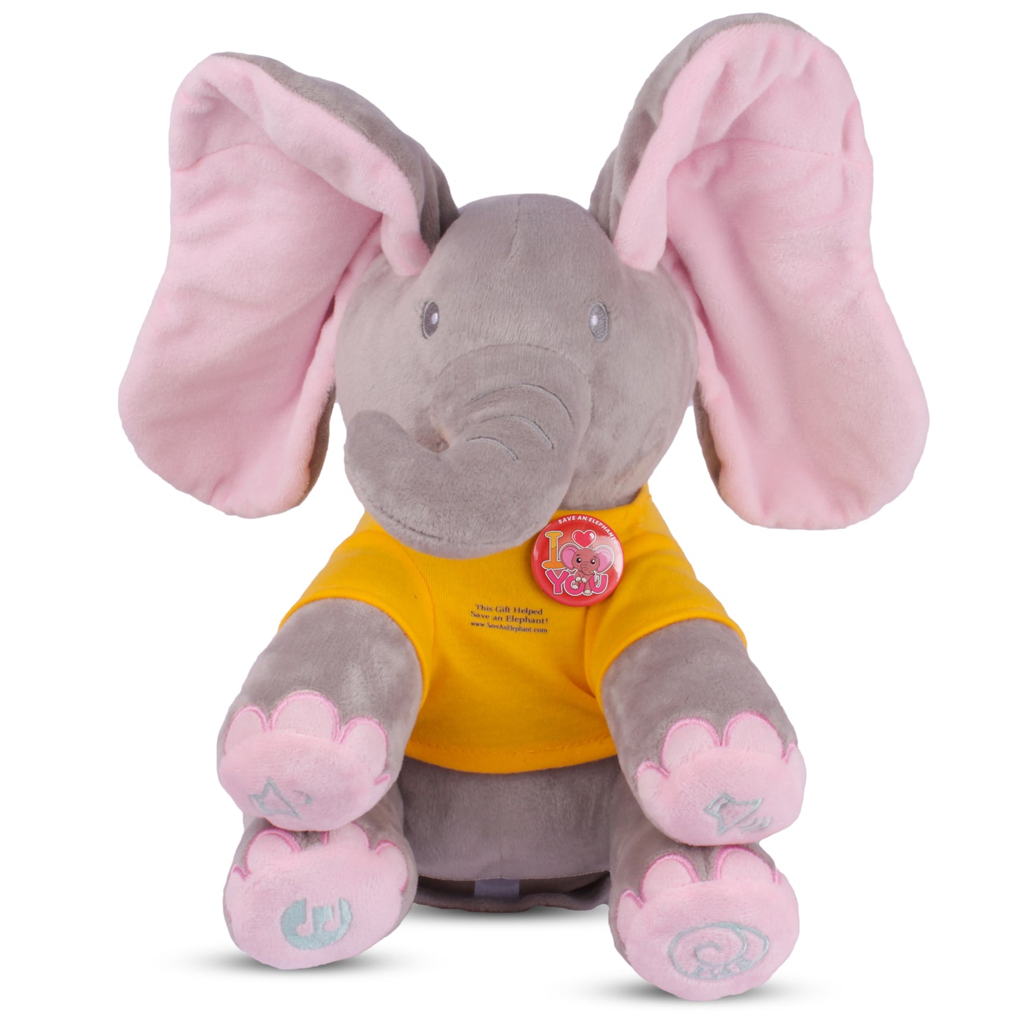I love you elephant plush