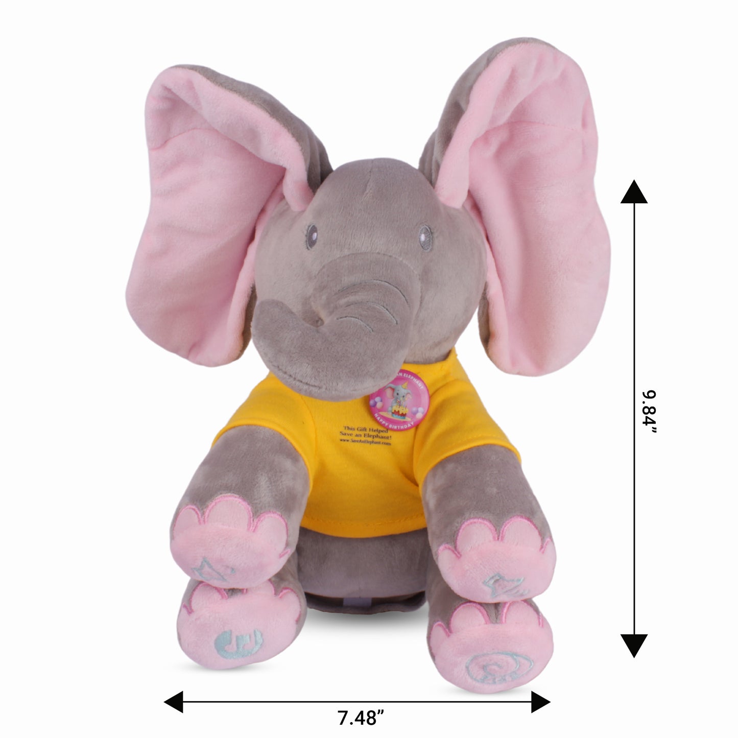 birthday elephant plush in box