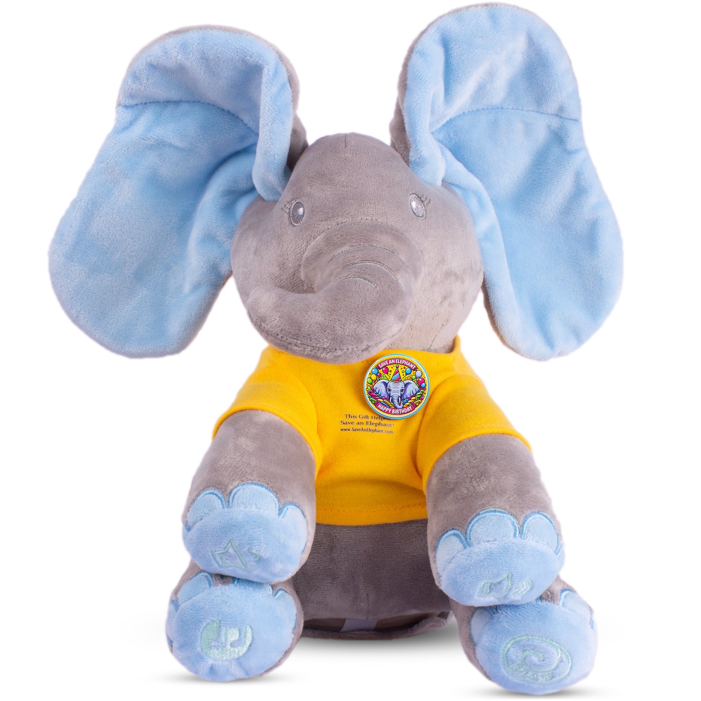 happy birthday elephant plush